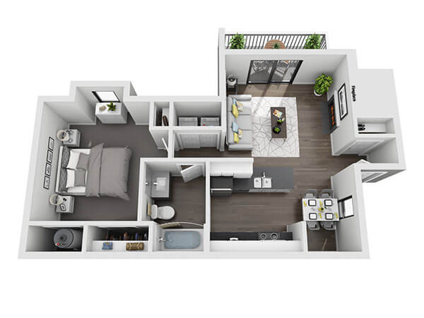 Charlotte NC Apartment Floor Plan